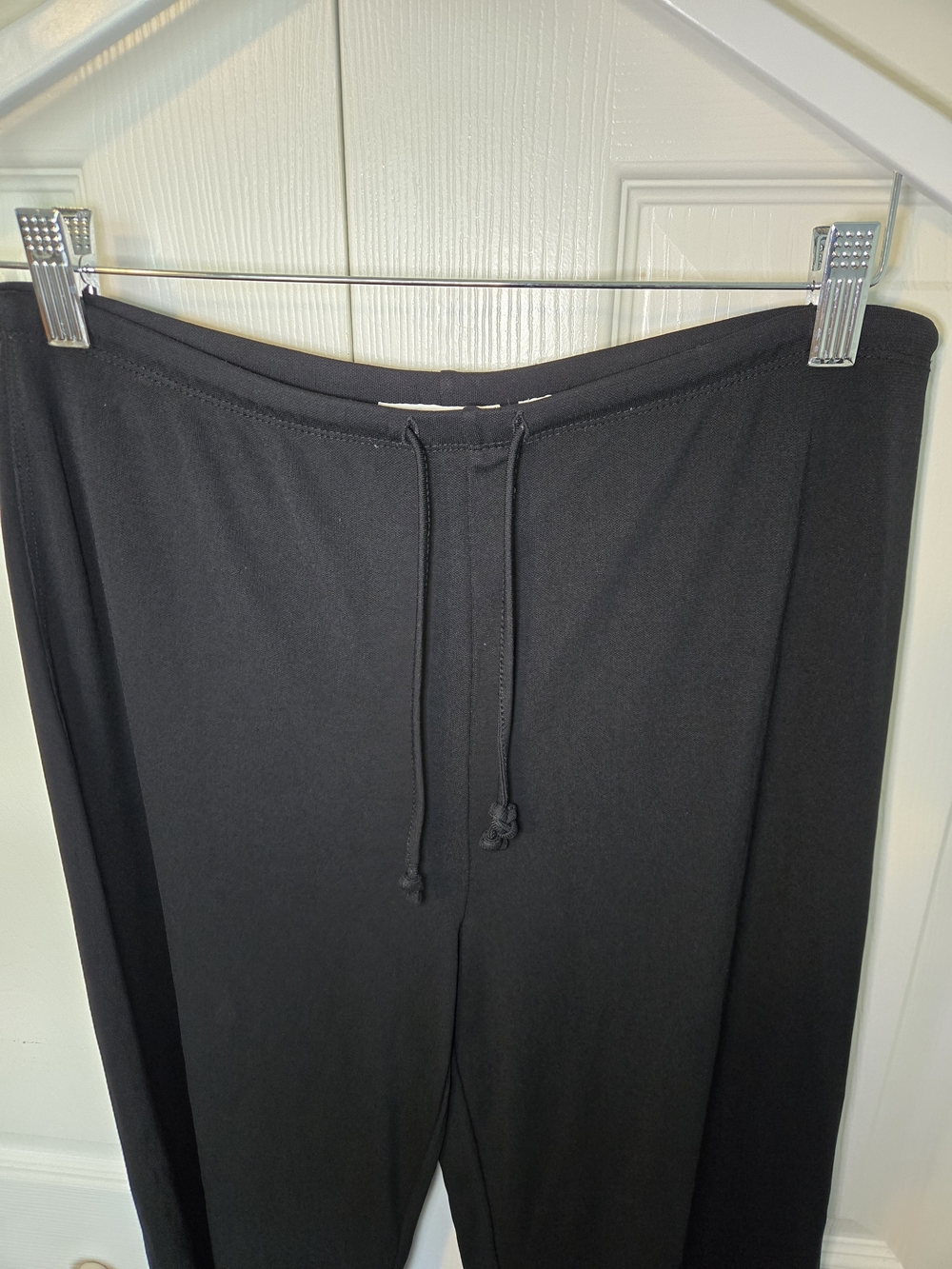 Liz Claiborne Black Wide-Leg Drawstring Lounge Pants - Picture 3 of 4